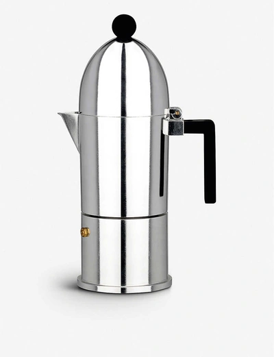 Alessi Black La Cupola Six-cup Espresso Coffee Maker In Black