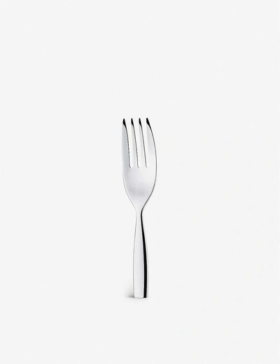 Alessi Dressed Stainless Steel Serving Fork In Steel