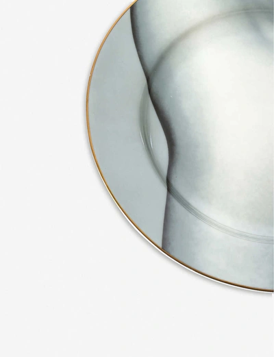 Shop Seletti Wears Toiletpaper Porcelain Two Of Spades Plate 27cm