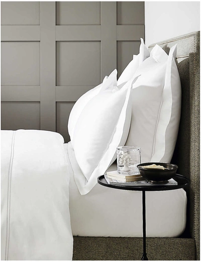 THE WHITE COMPANY SYMONS DOUBLE-ROW CORD COTTON SQUARE OXFORD PILLOWCASE 65CM 92485167