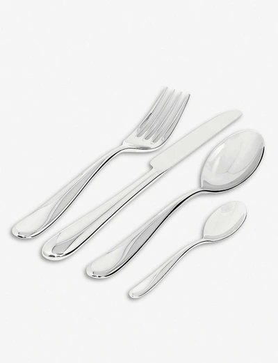 Shop Alessi Steel Nuovo Milano 24pc Stainless Steel Cutlery Set