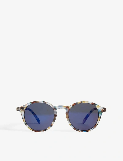 Shop Izipizi Sun & Sun Reading #d Tortoiseshell Round-frame Sunglasses +0.00