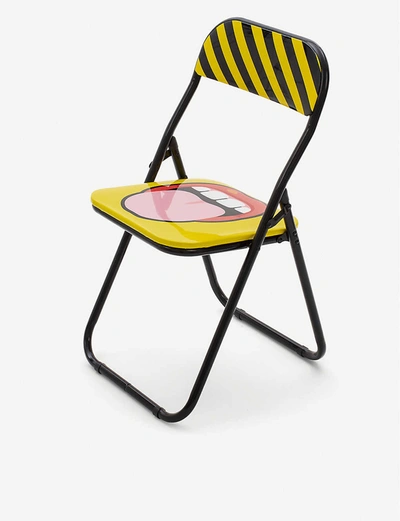 Shop Seletti None Blow Metal And Pvc Folding Chair 46cm