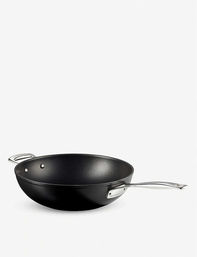 spellen opvoeder perspectief Le Creuset Toughened Non-stick Stir-fry Pan With Helper Handle 30cm In  Black | ModeSens