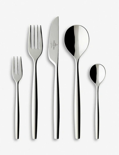 Shop Villeroy & Boch Silver Metrochic Stainless Steel Cutlery Set 30 Pieces