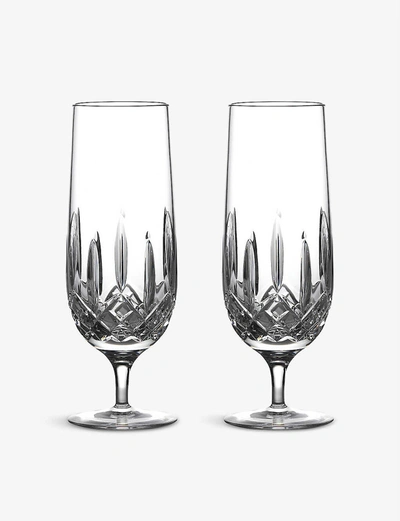 Shop Waterford Lismore Nouveau Crystal Hurricane Glasses 385ml Set Of Two