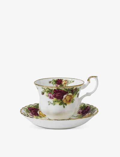 Shop Royal Albert Old Country Roses Fine Bone China Teacup And Saucer Set