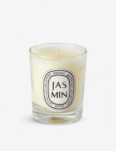 Shop Diptyque Jasmin Mini Scented Candle In Na