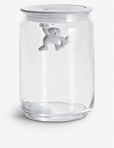 Alessi Gianni 90cl Glass Container In White