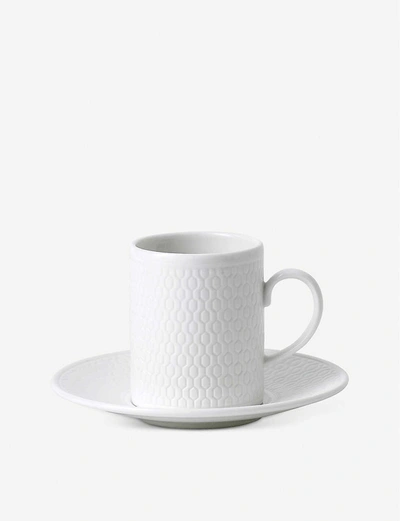 Wedgwood White Gio Fine Bone China Espresso Cup And Saucer 70ml
