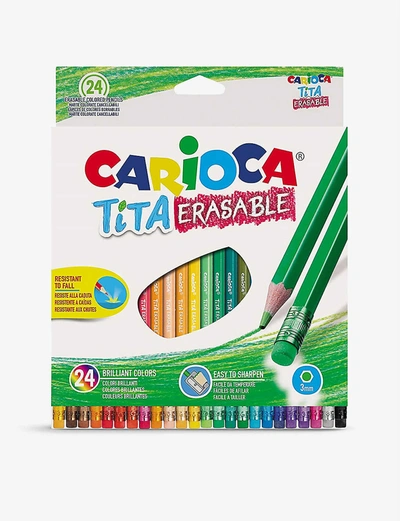 Shop Carioca Tita Erasable Coloured Pencils Set Of 24