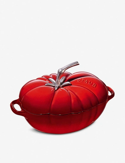 Shop Staub Tomato Cast Iron Casserole Dish 25cm