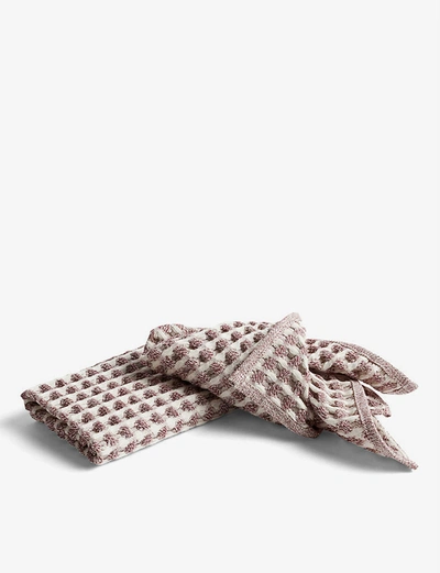 Shop Hay Twist Waffled Cotton Set Of Two Dish Cloths And Two Tea Towels