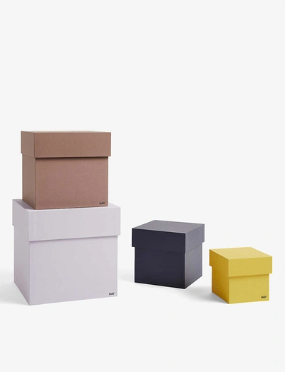 Shop Hay Box Box Cardboard Storage Boxes Set Of Four