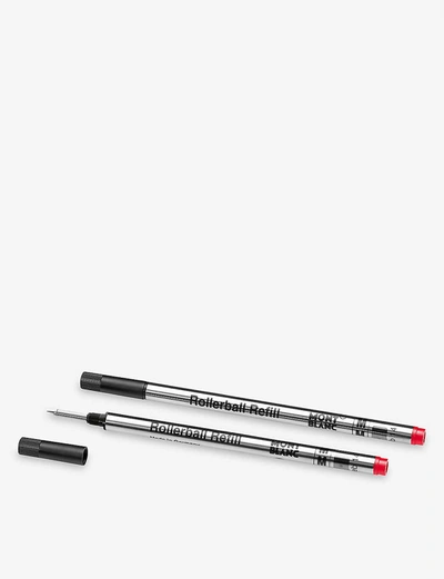 Shop Montblanc Modena Red Medium Rollerball Pen Refills Set Of Two