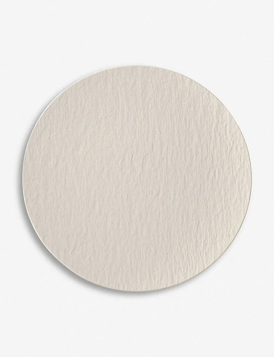 Villeroy & Boch White Manufacture Rock Blanc Porcelain Gourmet Plate 31cm In White