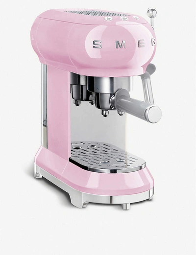 Smeg Stainless-steel Espresso Machine In Pink | ModeSens