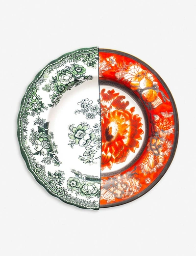 Shop Seletti Hybrid Cecilia Printed Porcelain Soup Plate 25.4cm