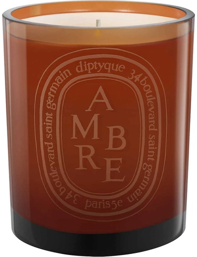 Shop Diptyque Ambre Scented Candle In Na