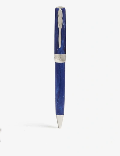 Shop Pineider La Grande Bellezza Ballpoint Pen In Lapis Blue