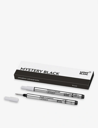 Shop Montblanc Mystery Black Broad Fineliner Legrand Pen Refills Set Of Two