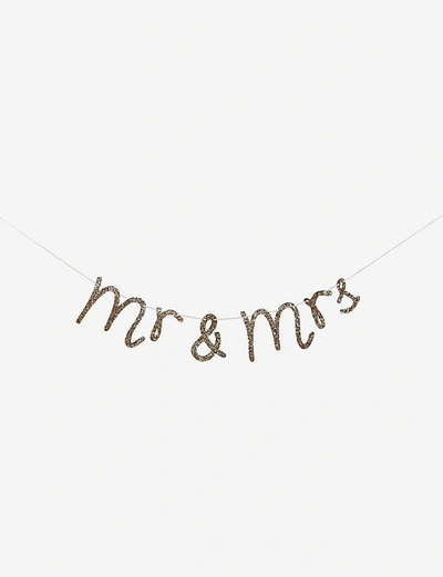 Shop Meri Meri Mr And Mrs Glittered Garland Wedding Decoration 1.52m