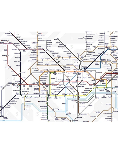Shop Puzzles Gibsons Tfl London Underground Map 1000-piece Jigsaw Puzzle