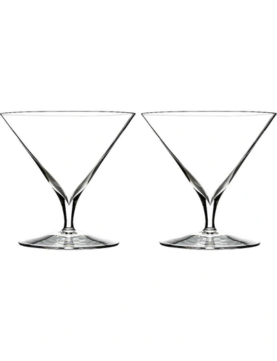 Shop Waterford Elegance Martini Stemmed Crystal Cocktail Glasses Set Of Two