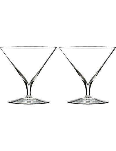 Waterford Set Of 2 Elegance Martini Glasses