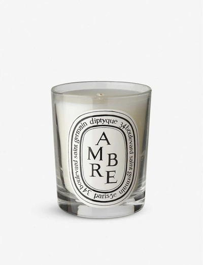 Shop Diptyque Ambre Scented Candle 190g In Na