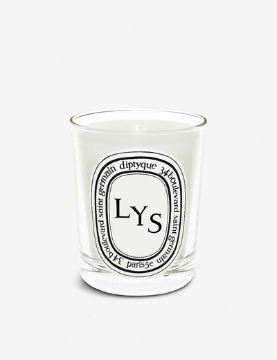 Shop Diptyque Lys Scented Candle 190g In Na