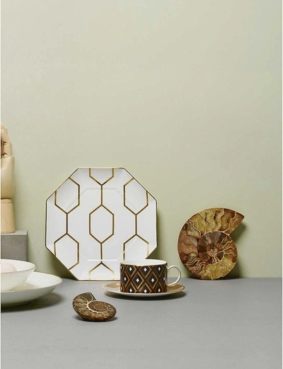 Wedgwood Arris Geometric Teacup And Saucer