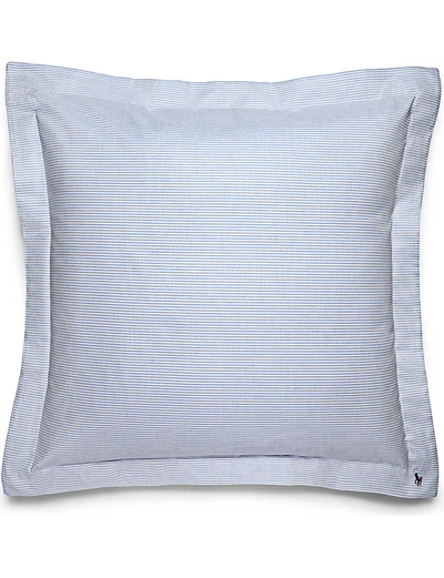 Polo Ralph Lauren Blue Oxford Square Pillow Case Square In Blue