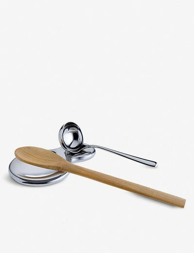 Alessi T-1000 Stainless Steel Spoon Rest In Nocolor