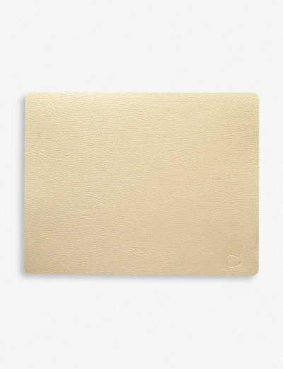 Shop Lind Dna Square Recycled-leather And Rubber Tablemat