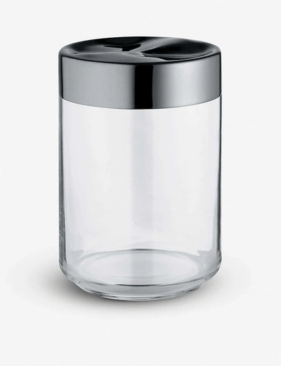 Shop Alessi Nocolor (gold) Julieta Glass And Stainless Steel Jar 15.8cm