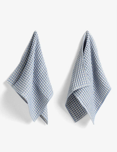 Shop Hay Twist Waffled Cotton Set Of Two Dish Cloths And Two Tea Towels