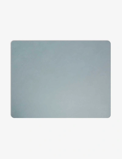 Shop Lind Dna Light Blue Nupo Rectangle Leather Placemat