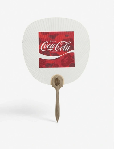 Shop A Bathing Ape Coca Cola Paper Fan In White