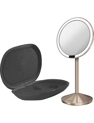 Shop Simple Human 12cm Rose Gold-toned Travel Sensor Mirror