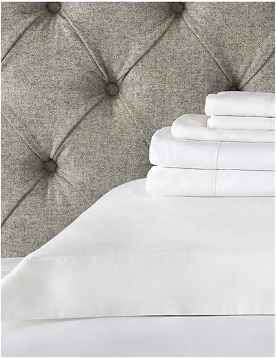 The White Company Row Cord Egyptian-cotton Cot Bed Pillowcase 70cm X 140cm In White