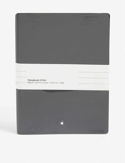 Shop Montblanc Notebook #146 Leather Notebook 21cm In Black 146