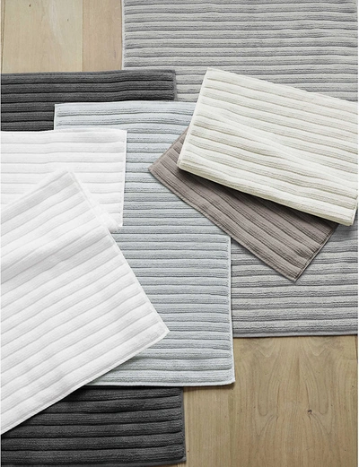 The White Company Hydrocotton Bath Mat 80x50cm In Slate