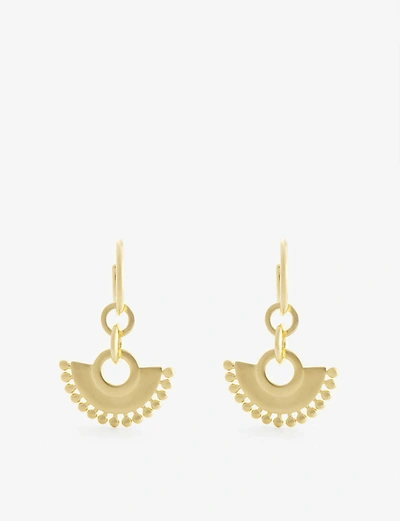 Shop Missoma Zenyu Chandelier 18ct Yellow Gold-plated Brass Hoop Earrings