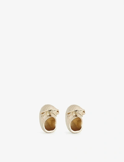 Shop Jacquemus Les Pates Gold-toned Brass Earrings