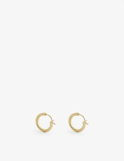 Missoma Womens Gold Mini Tunnel 18ct Yellow Gold-plated Vermeil Sterling-silver Hoop Earrings In Gold