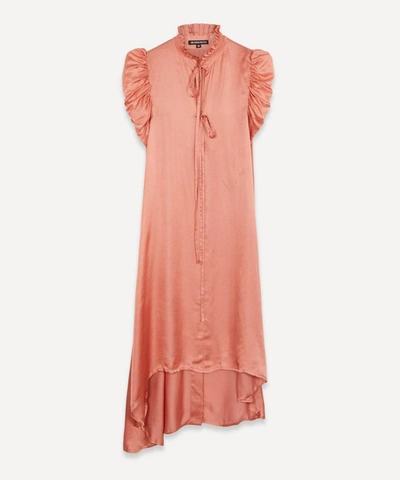 Shop Ann Demeulemeester Draped Asymmetric Dress In Blush