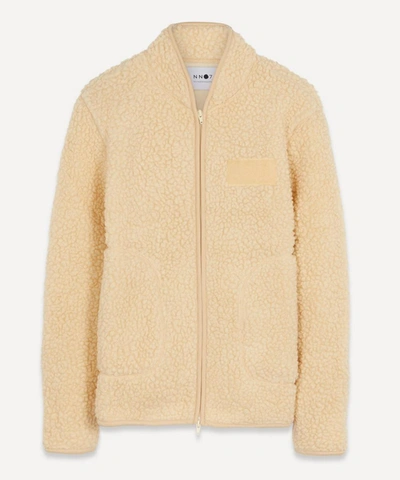 Shop Nn07 Mort 3443 Wool-blend Sherpa Fleece Jacket In Cream