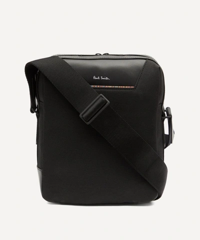 Shop Paul Smith Canvas Travel Flight Bag In Black