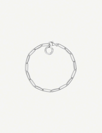 Shop Thomas Sabo Women's Paper Clip Chain Sterling Silver Charm Bracelet